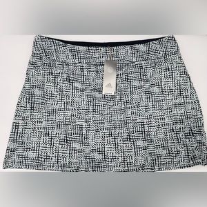 Adidas Size XL Primegreen Black, White, Mint Sporty Golf Tennis Skort Skirt NWT